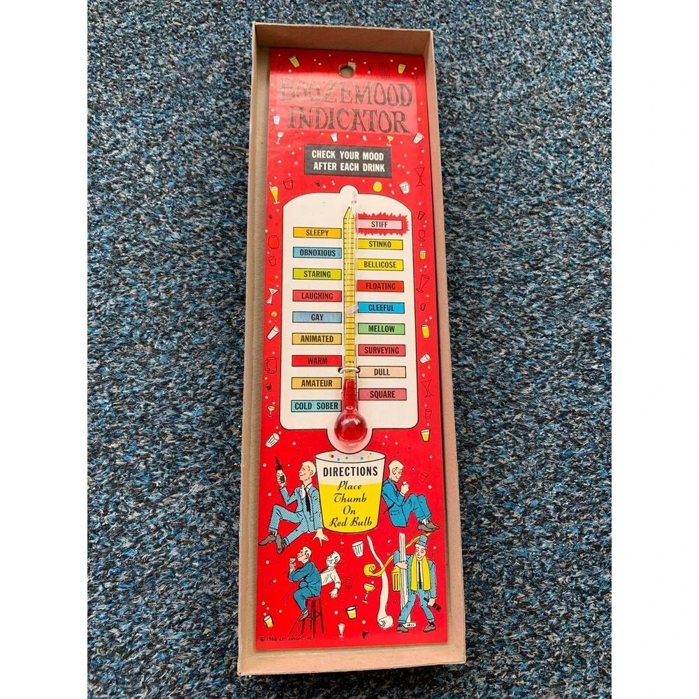 Vintage BoozeMood Indicator 1966 Novelty Gag Gift Party Retro 60s